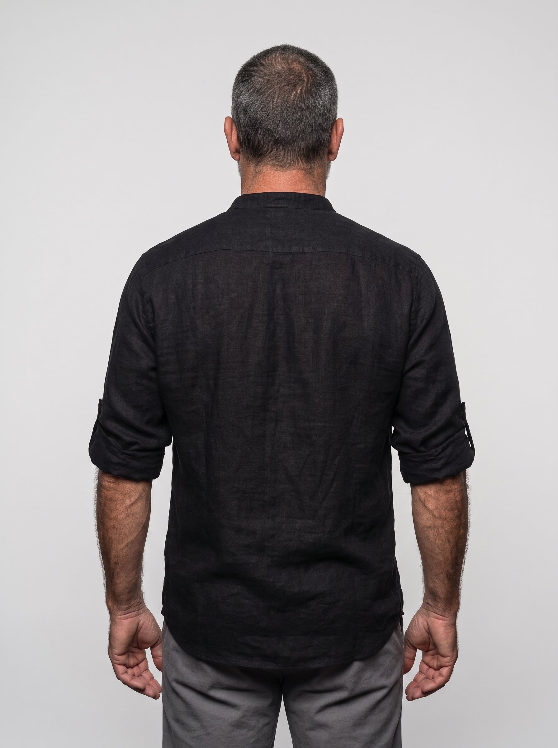 Camisa Henley de Lino — Prados Madrid