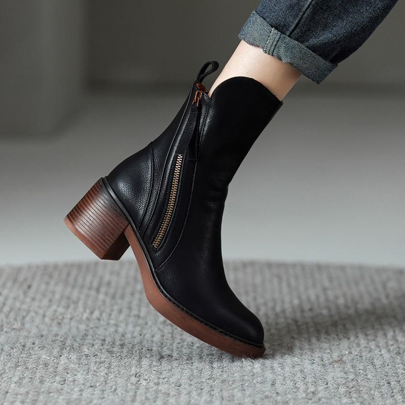 Grazia | Botines de Tacón Ancho