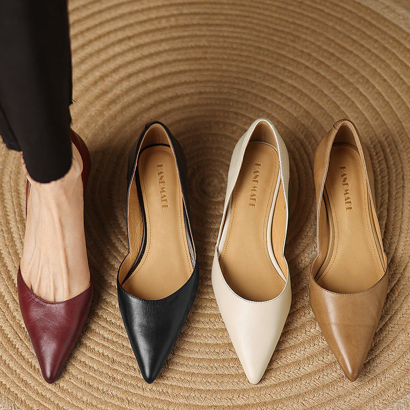 Ceyra Tacones de Piel Kitten