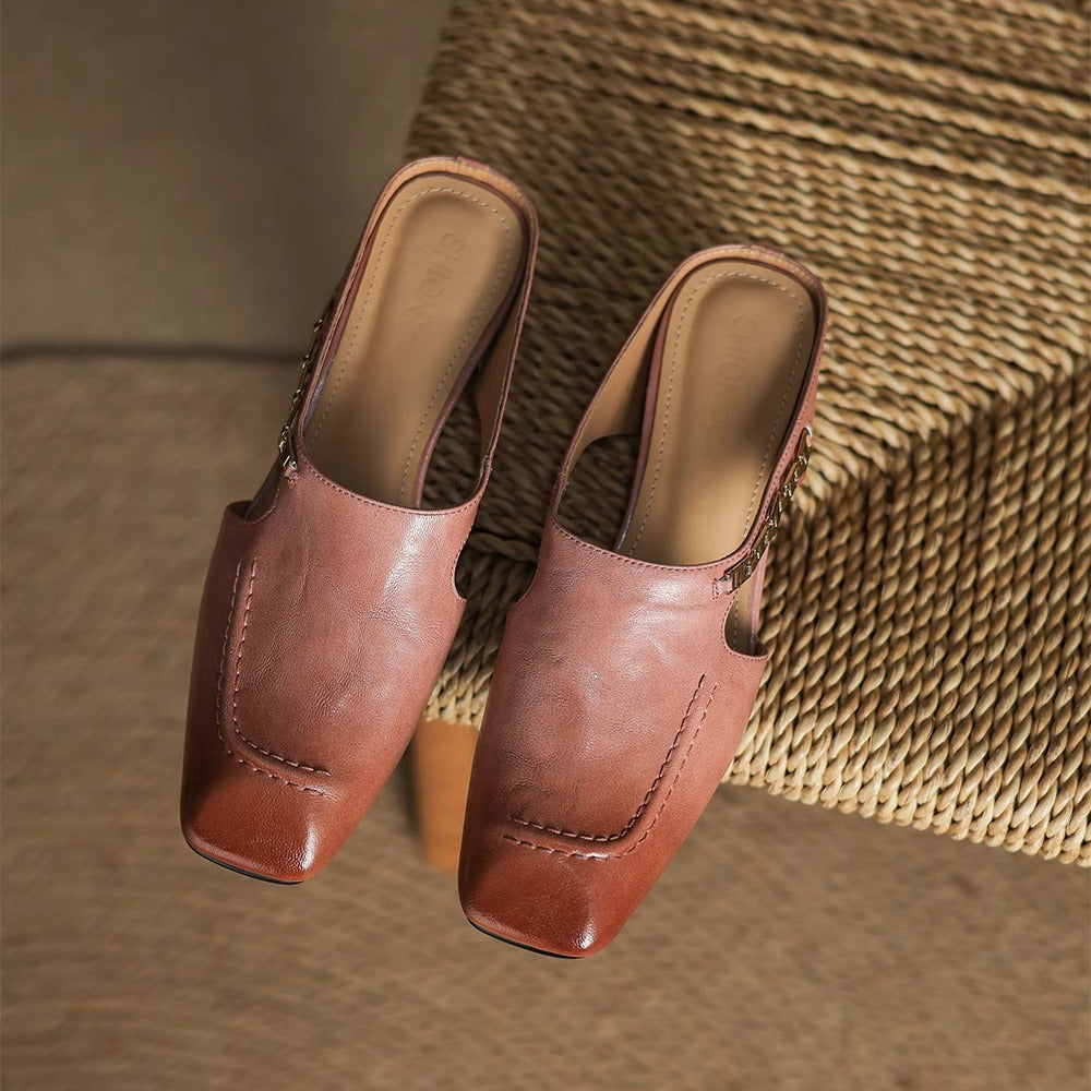 Avella Mules de Piel