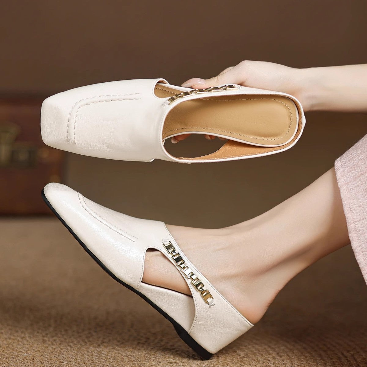 Avella Mules de Piel