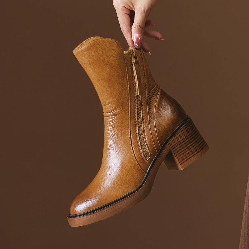 Grazia | Botines de Tacón Ancho