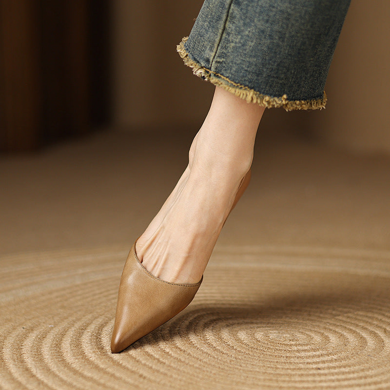 Ceyra Tacones de Piel Kitten