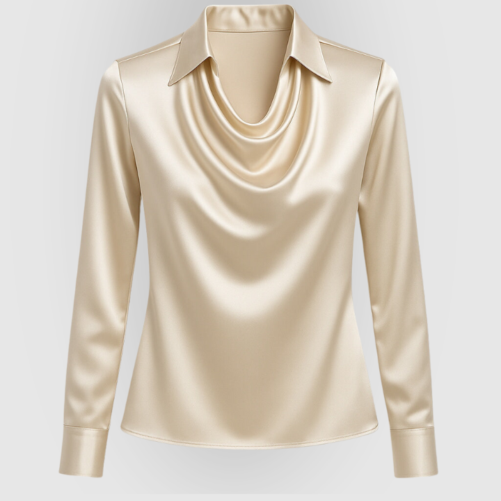 Ava | Blusa con Brillo Satinado
