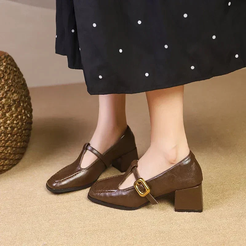 Dorvanna Mary Janes Estilo Francés