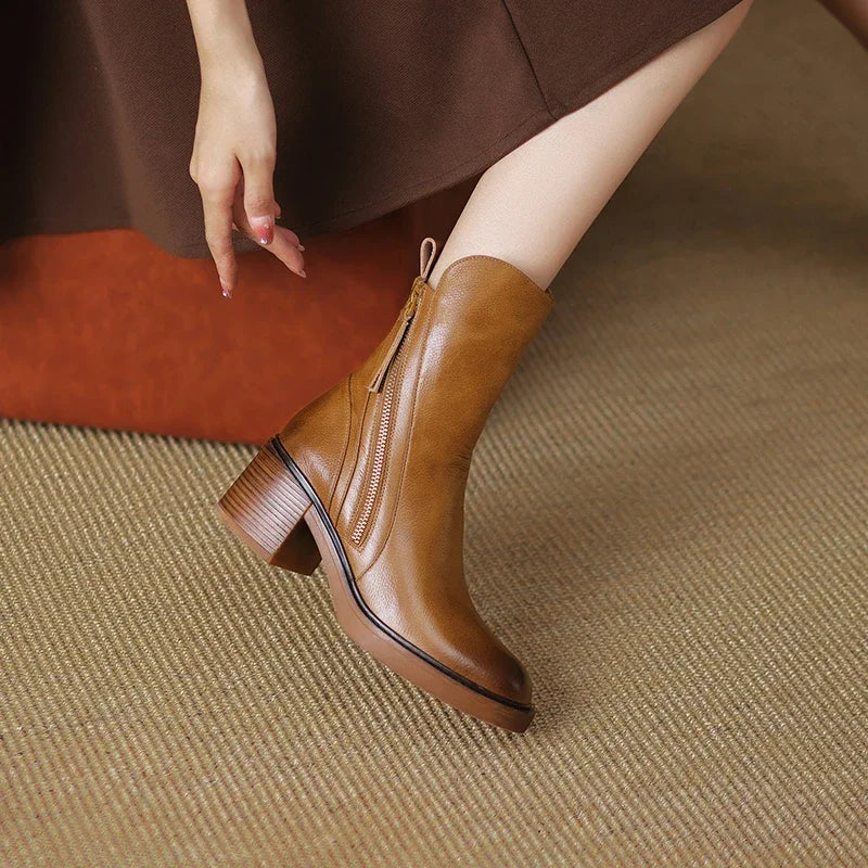 Grazia | Botines de Tacón Ancho