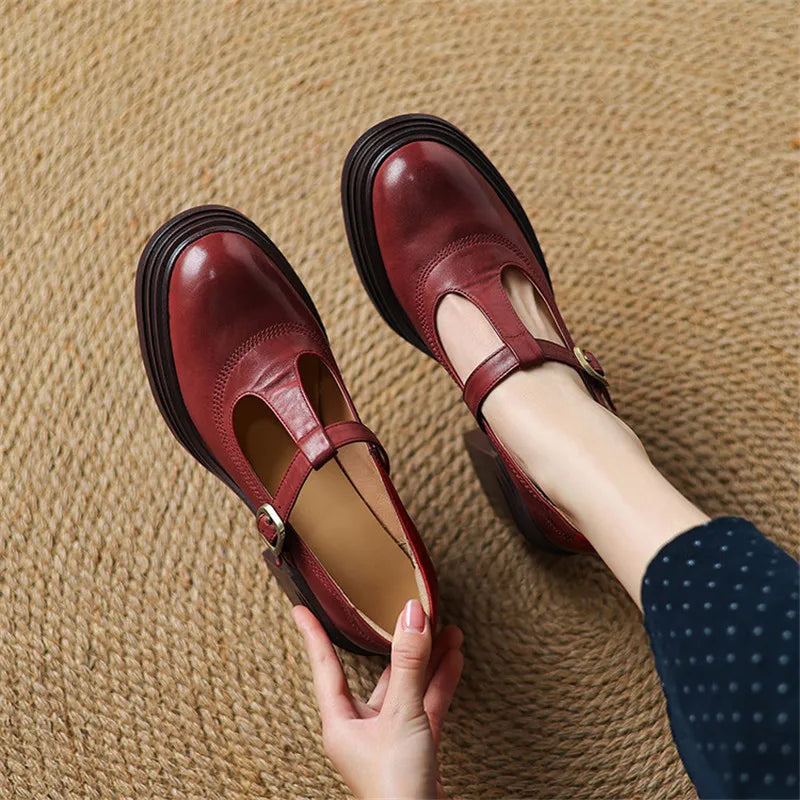 Bettina | Zapatos Mary Jane con Tacón de Bloque