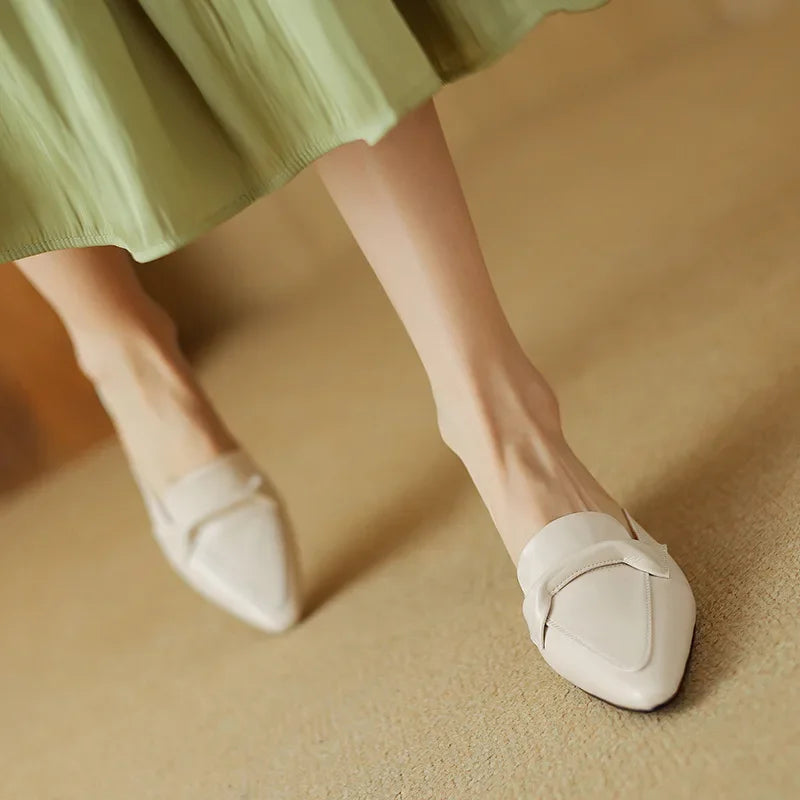Alaya Mules de Piel Auténtica