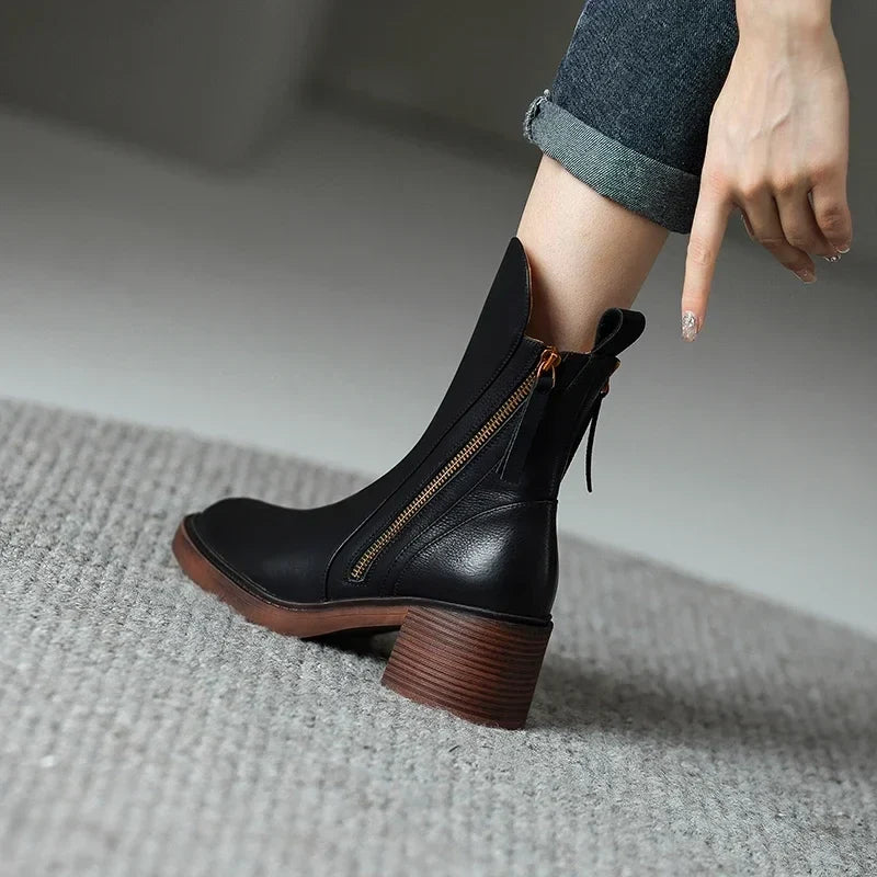 Grazia | Botines de Tacón Ancho