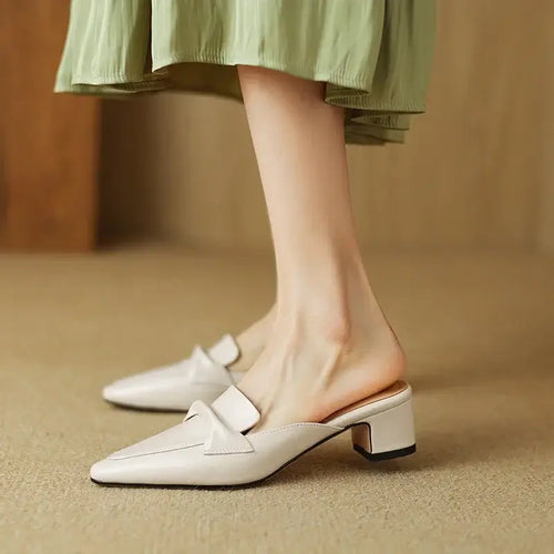 Alaya Mules de Piel Auténtica