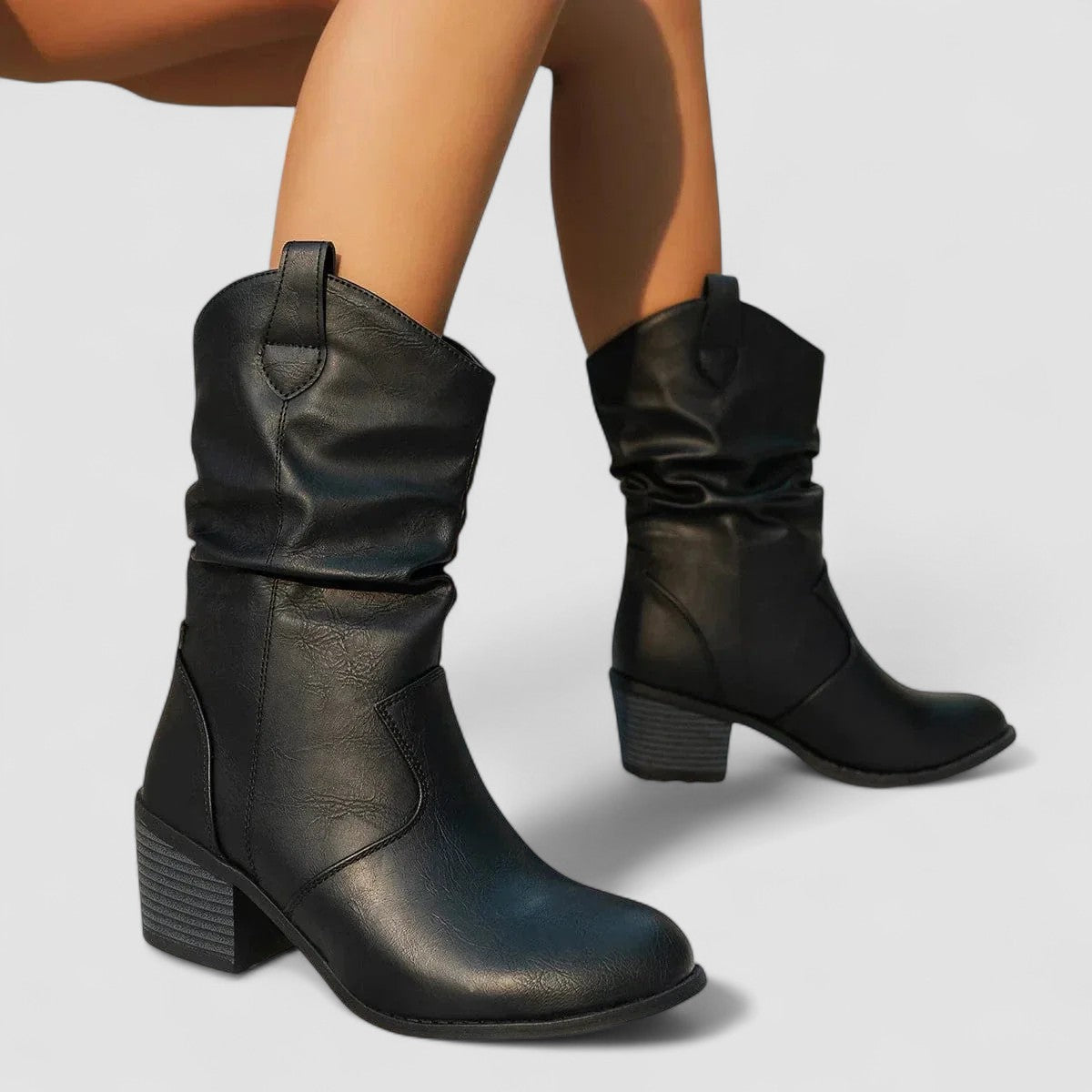Eleanora | Botas de Tacón Slouch