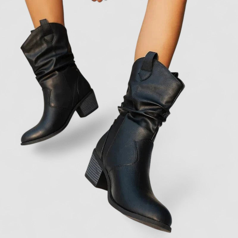 Eleanora | Botas de Tacón Slouch