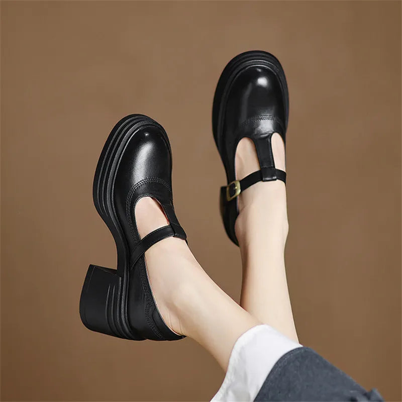 Bettina | Zapatos Mary Jane con Tacón de Bloque