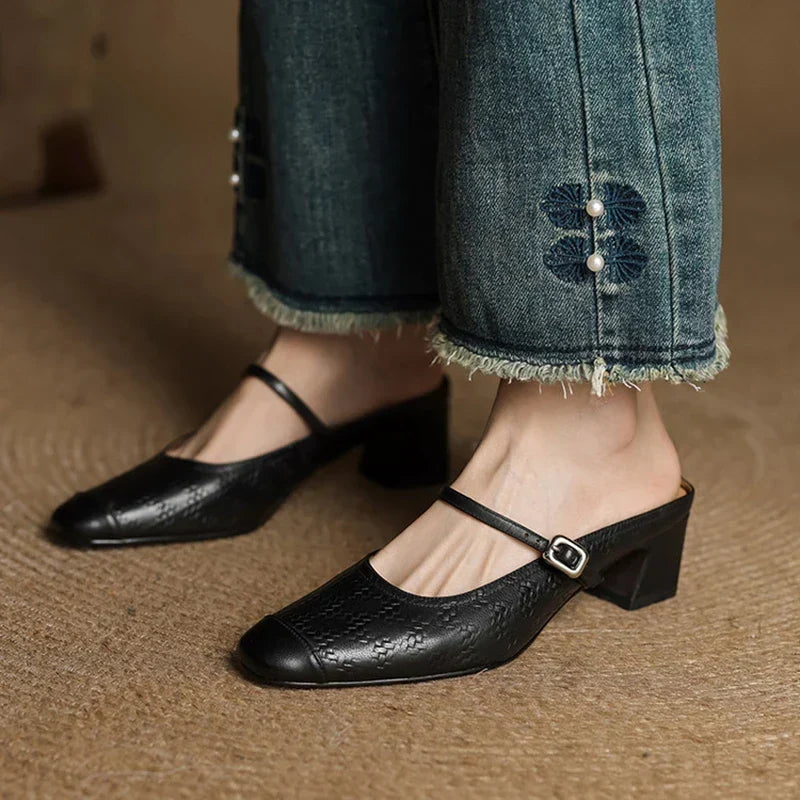 Berla | Mules de Piel Auténtica