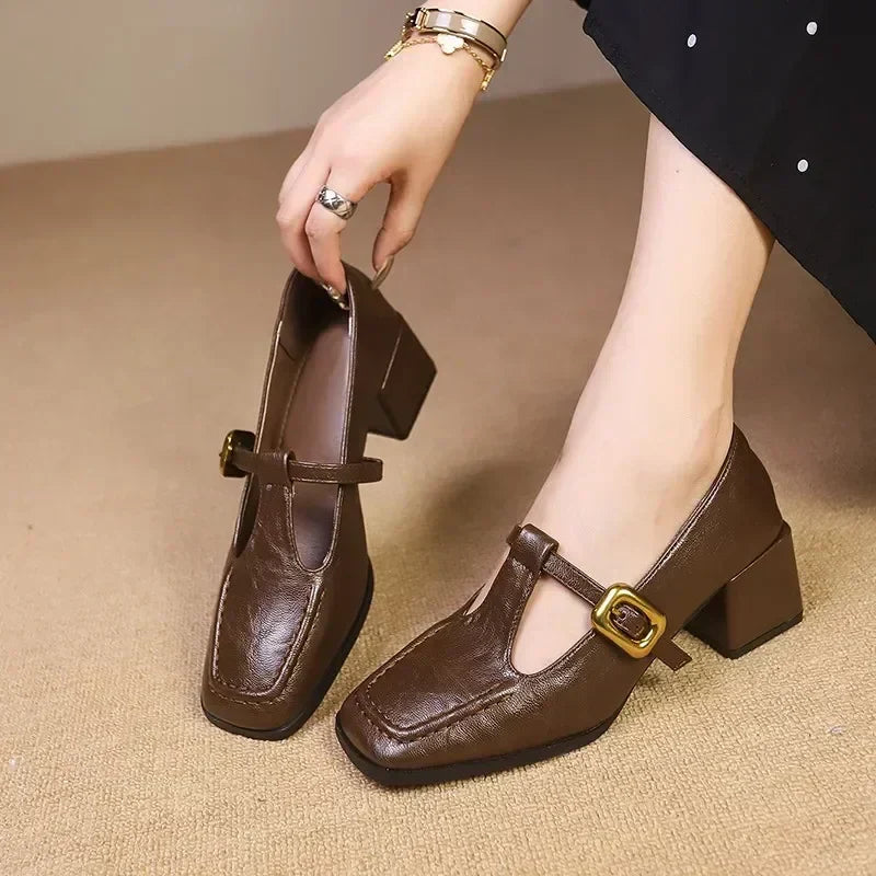 Dorvanna Mary Janes Estilo Francés