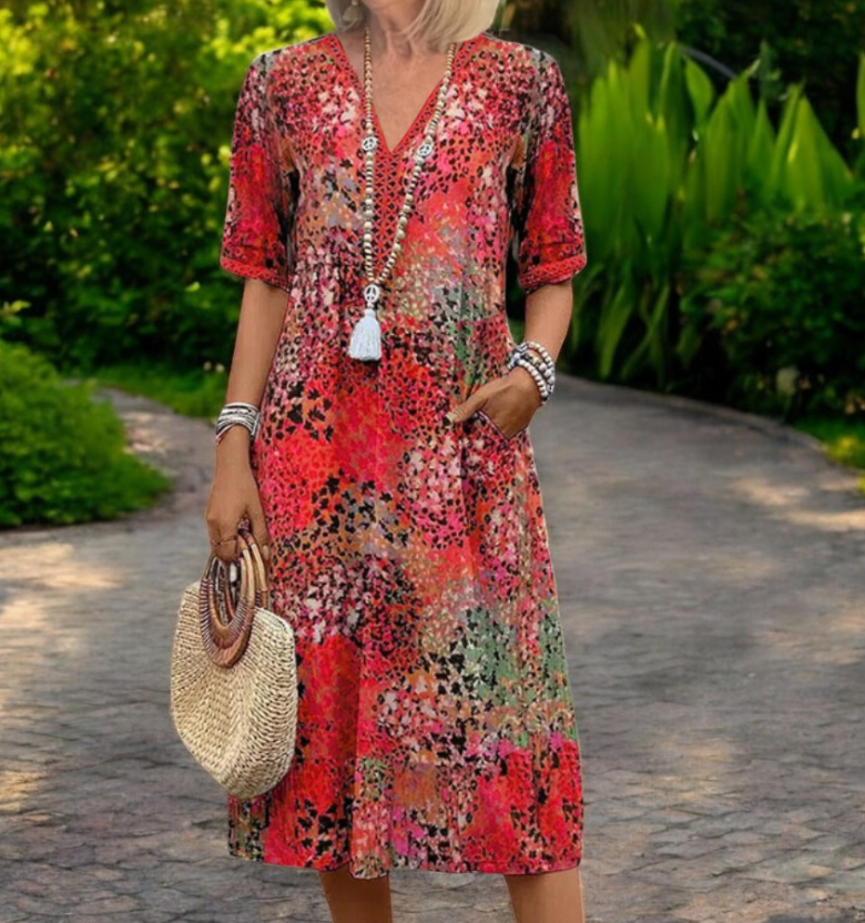 Iris | Vestido Fluido Ligero de Corte Favorecedor