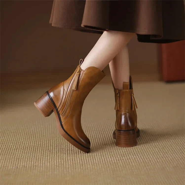 Grazia | Botines de Tacón Ancho