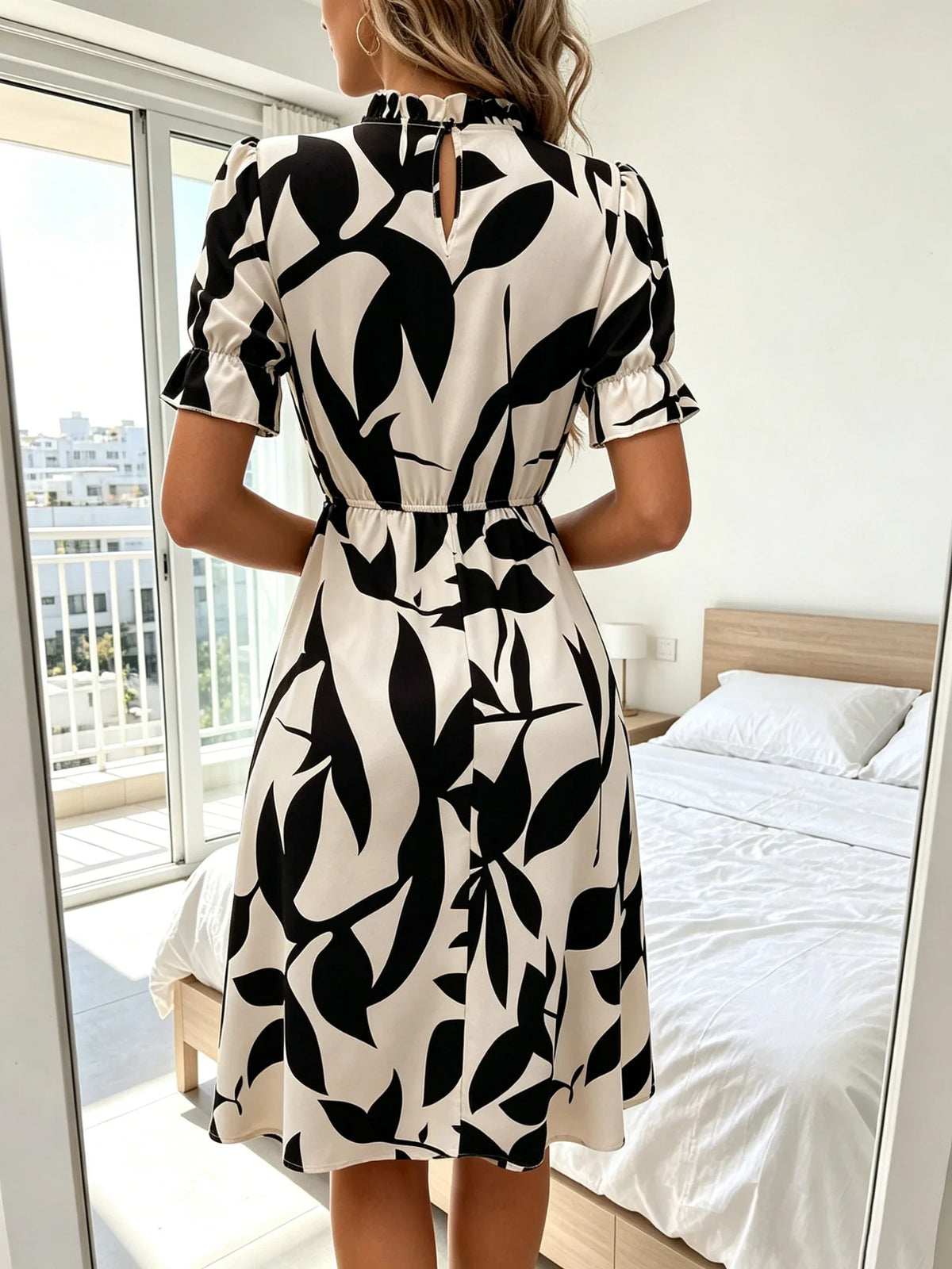 Blair | Vestido Mini de Estampado Botánico