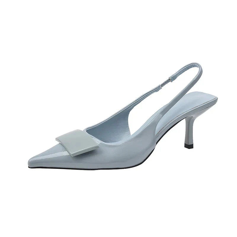 Hannah | Zapatos de Tacón Bajo con Tira Trasera