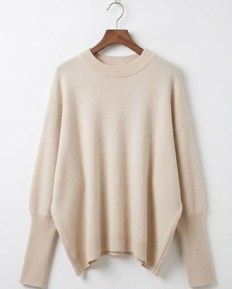 Elodie | Jersey Oversize de Mezcla de Lana