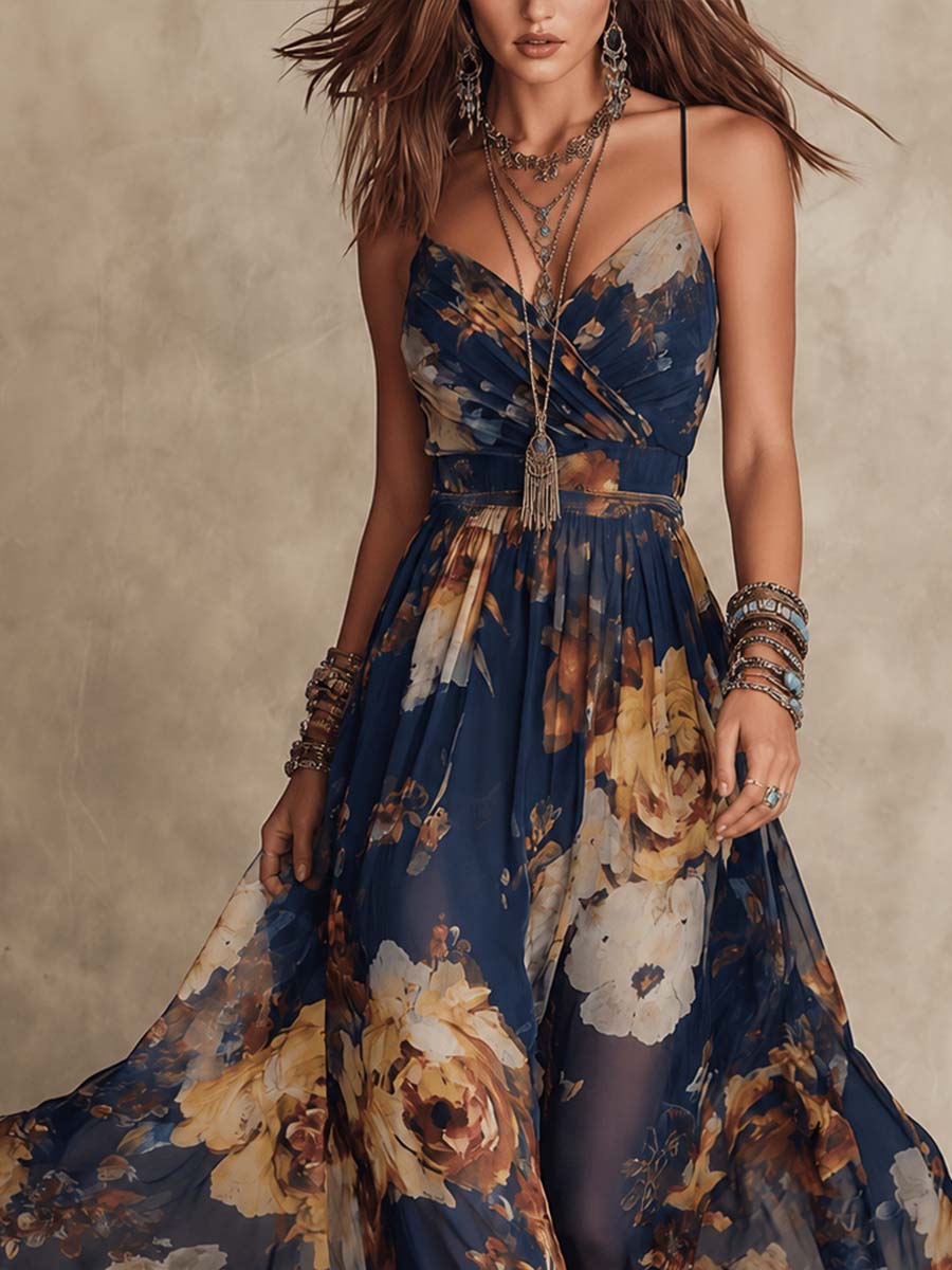 Iselle | Vestido Maxi Deborah Floral