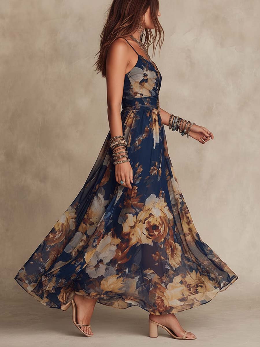 Iselle | Vestido Maxi Deborah Floral