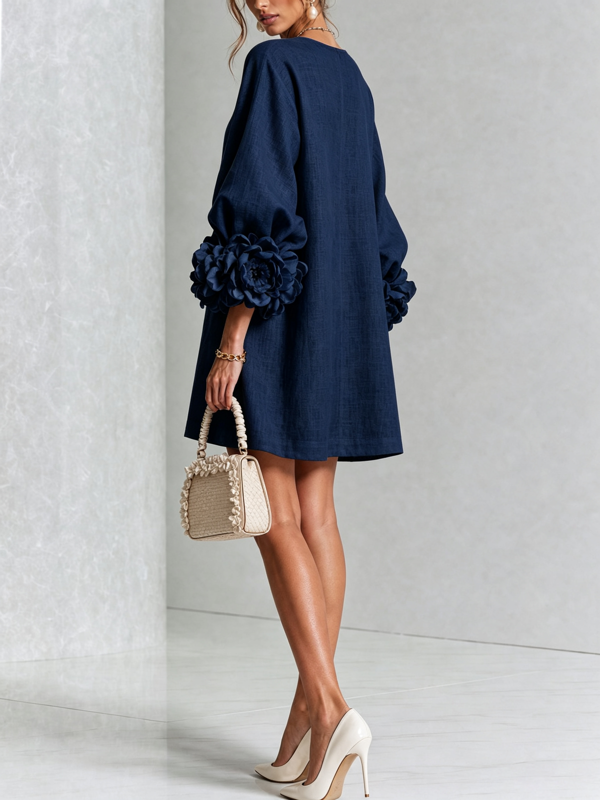 Iselle | Vestido Mini Florence Floral con Botones