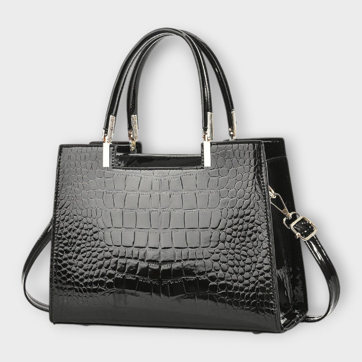 Isabeau | Bolso Estructurado Efecto Cocodrilo