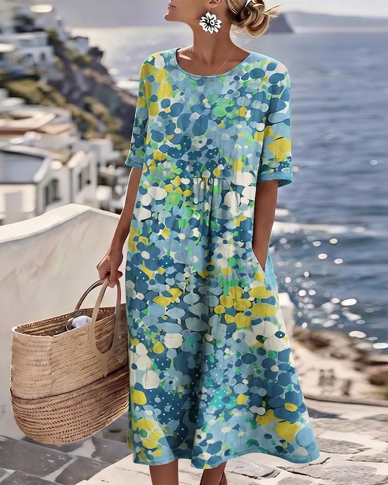 Elene Vestido Midi Floral Ligero