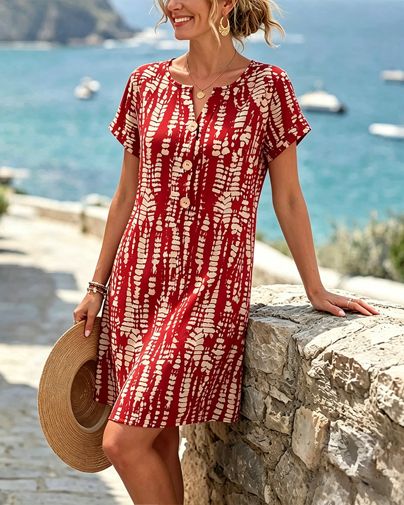 Halle | Vestido Evasé con Bloques de Color