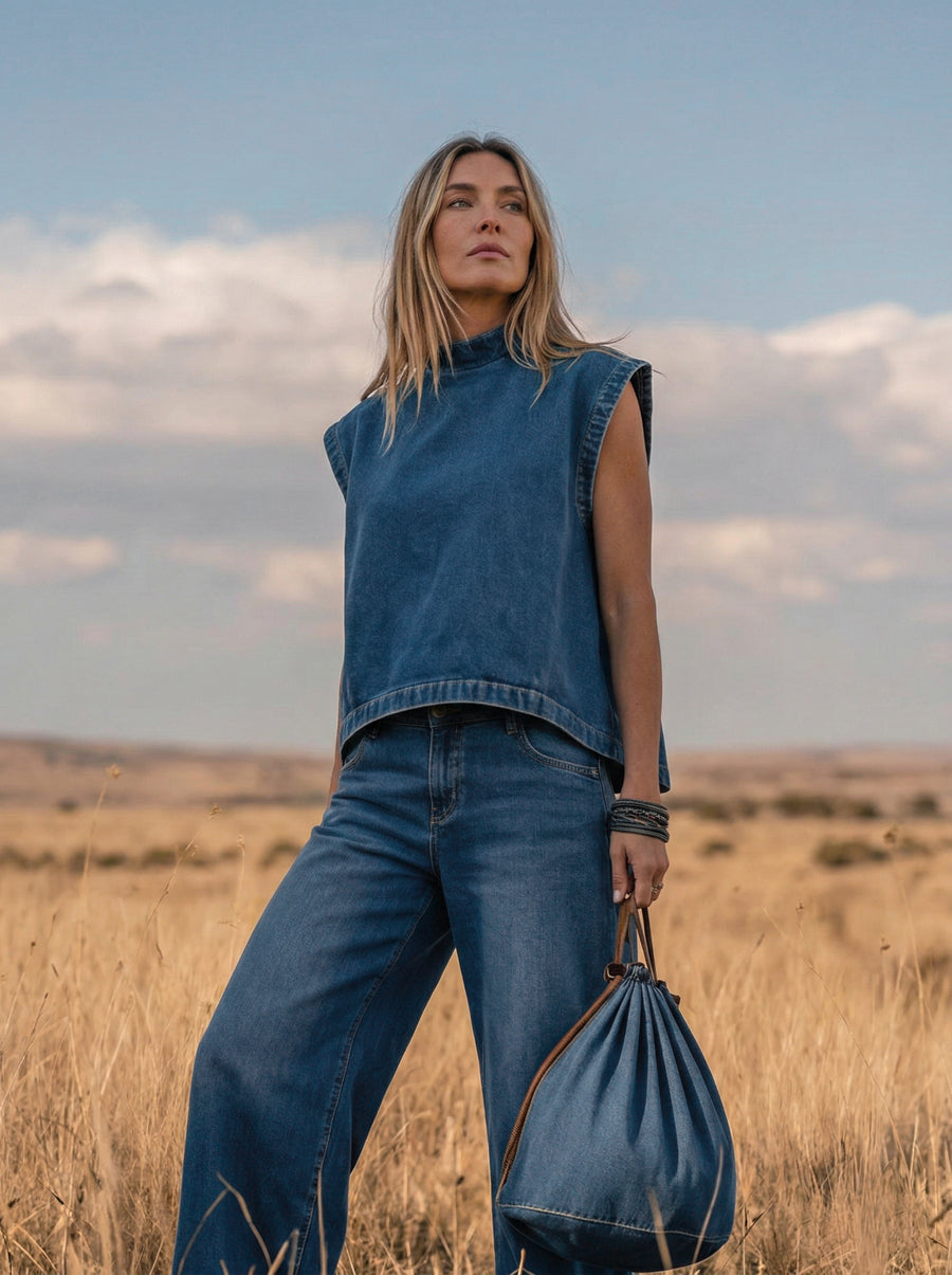 Ella | Conjunto Holgado con Pantalón Ancho