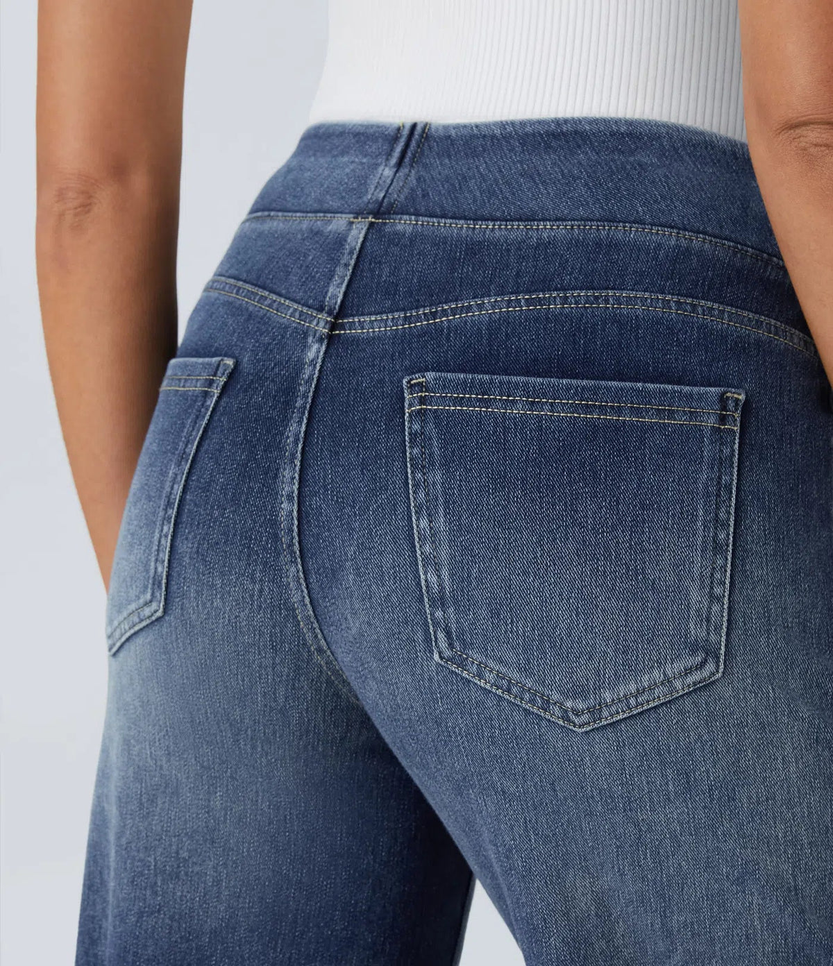 Eva | Pantalón Elástico de Cintura Alta y Cómodo