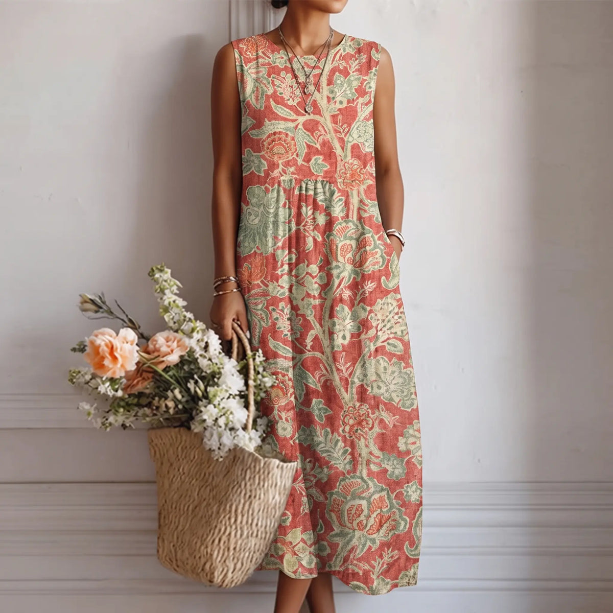Raquel Vestido Midi Boho