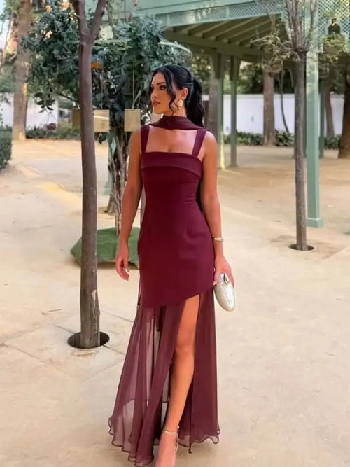 Sofía Vestido Borgoña