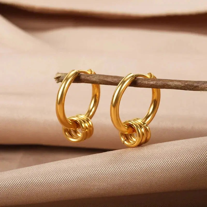 Diana Pendientes Aro Nudo Doble