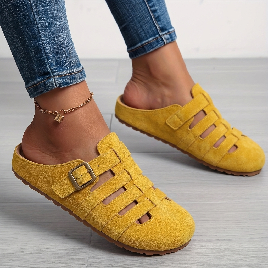 Clara Sandalias Mule con Hebilla Cómodas