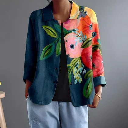 Frances | Chaqueta Floral Pictórica