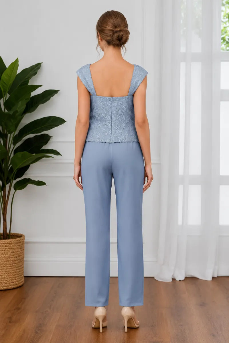 Conjunto de Pantalón Formal Elegante de 3 Piezas