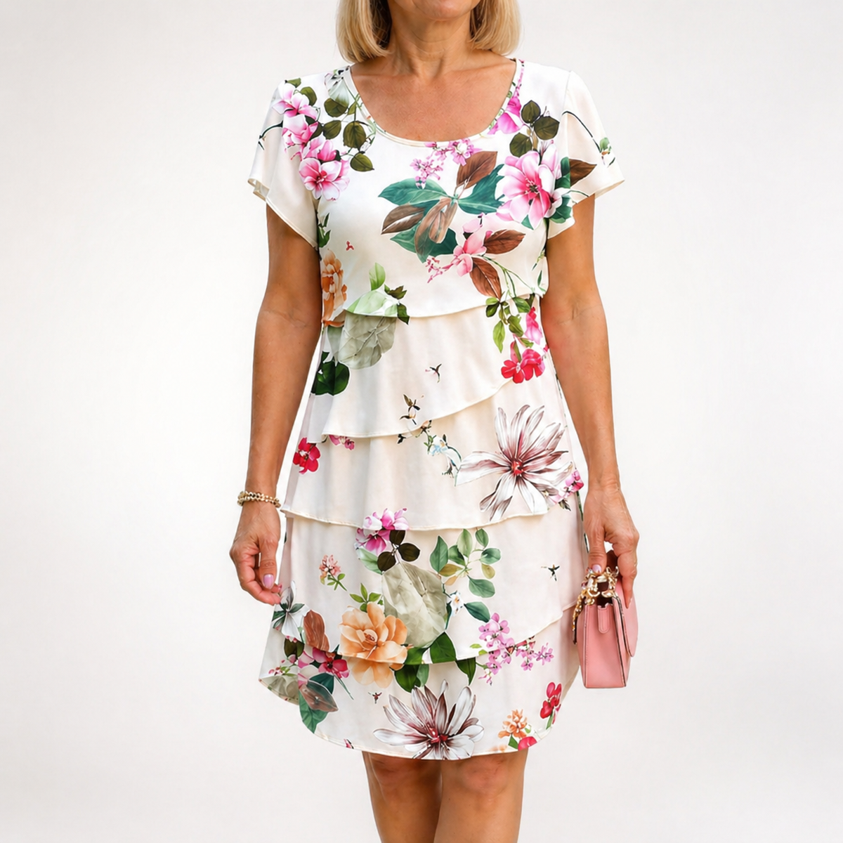Camille - Vestido Floral con Volantes